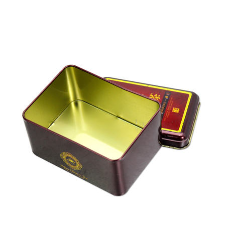 retro rectangular tea tins